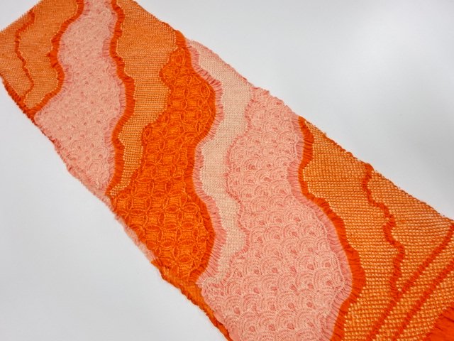 正絹　振袖用　絞り帯揚げ